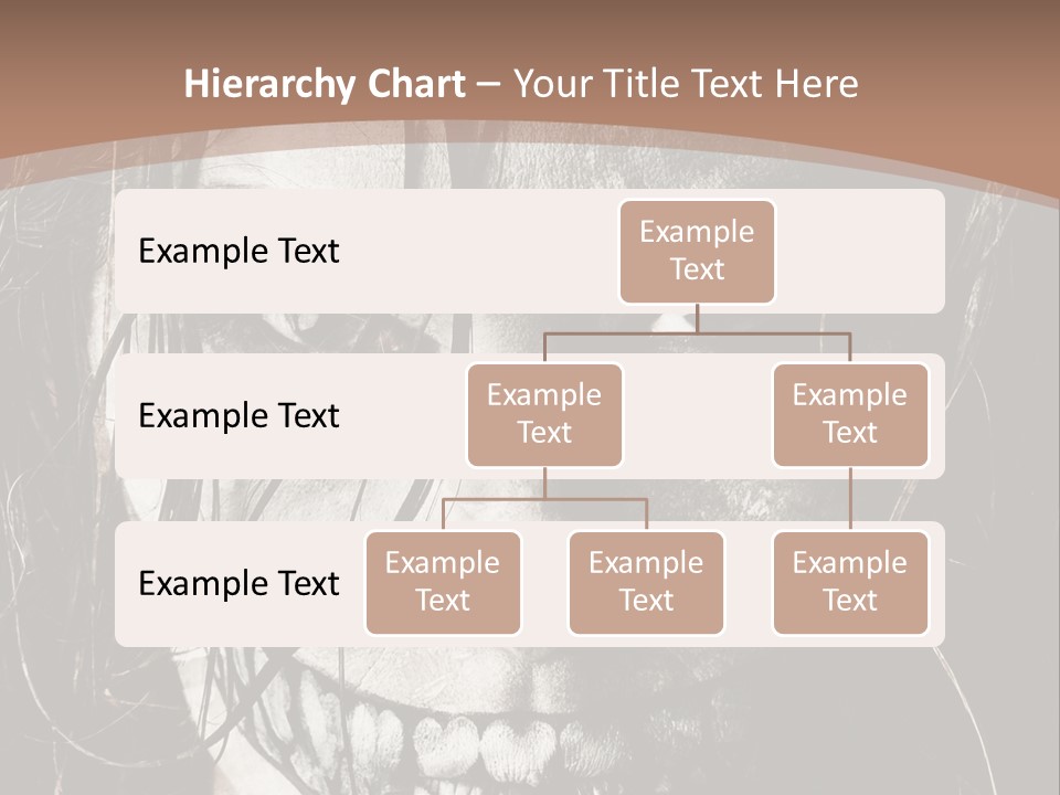 Horror Woman Painted PowerPoint Template
