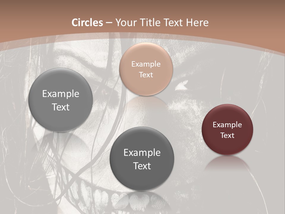 Horror Woman Painted PowerPoint Template