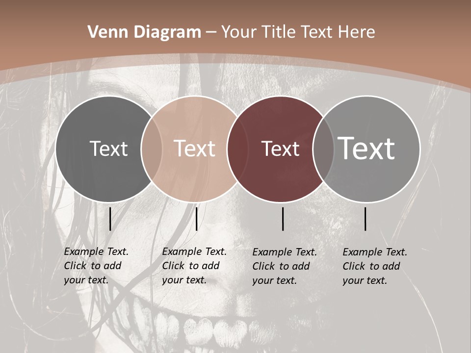 Horror Woman Painted PowerPoint Template