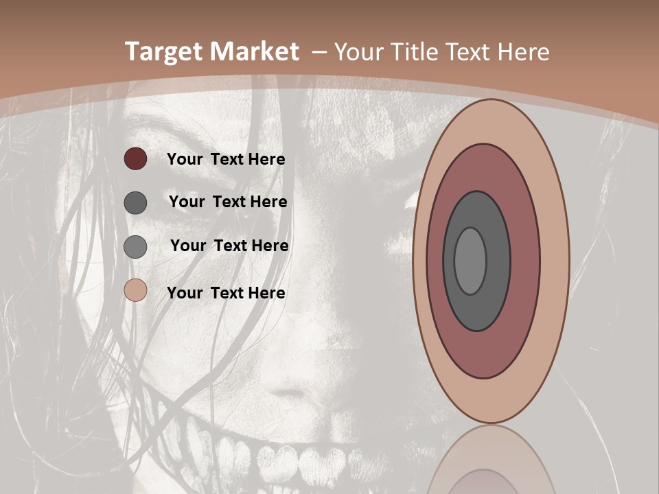 Horror Woman Painted PowerPoint Template