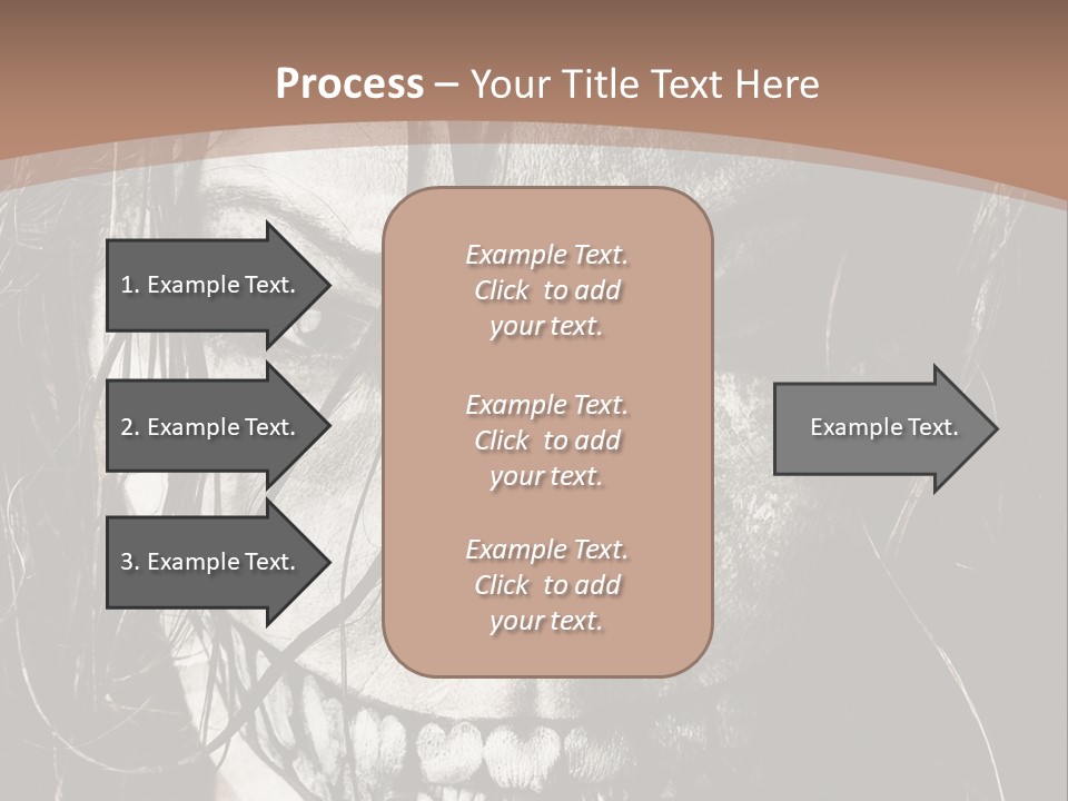 Horror Woman Painted PowerPoint Template