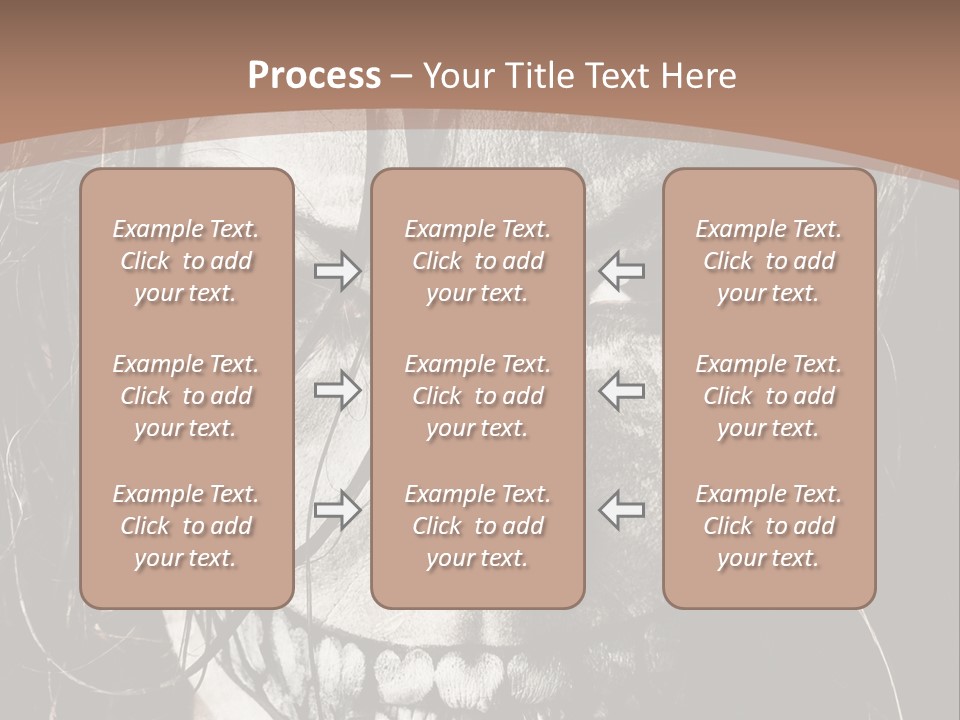 Horror Woman Painted PowerPoint Template
