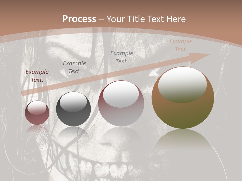Horror Woman Painted PowerPoint Template