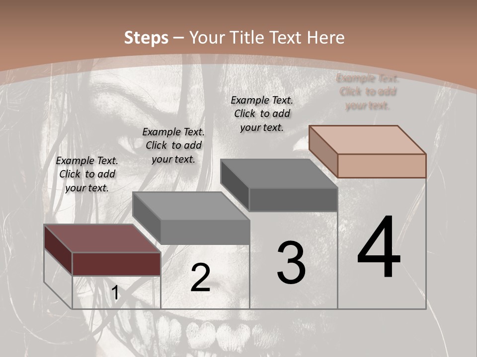 Horror Woman Painted PowerPoint Template