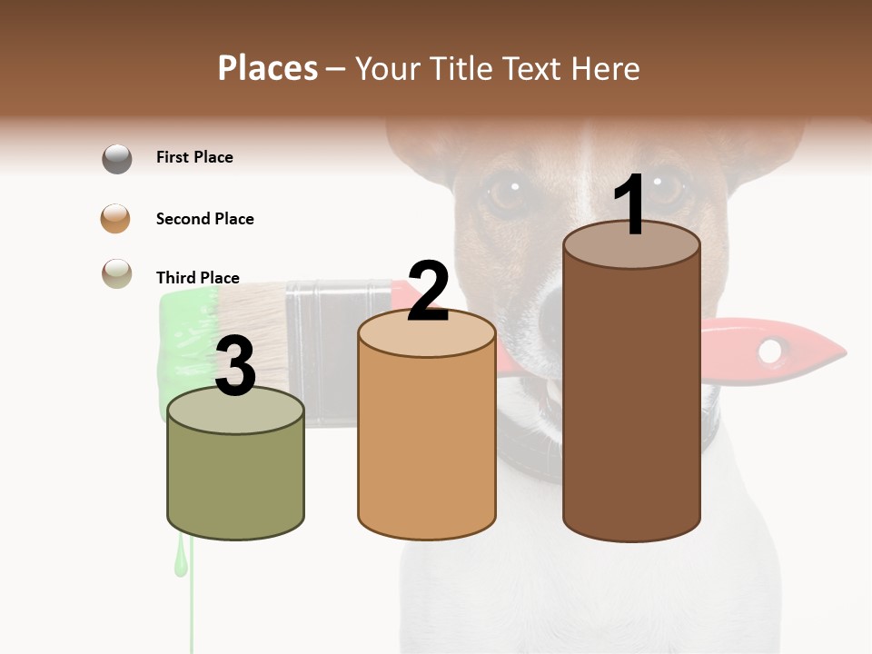 Builder Decoration Dog PowerPoint Template