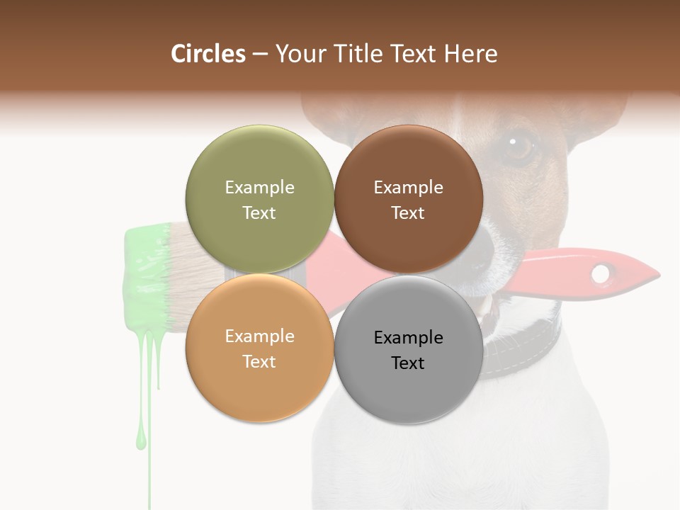 Builder Decoration Dog PowerPoint Template