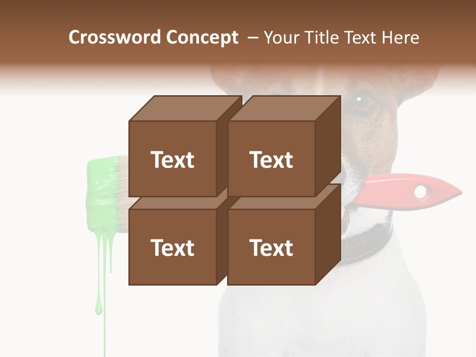 Builder Decoration Dog PowerPoint Template