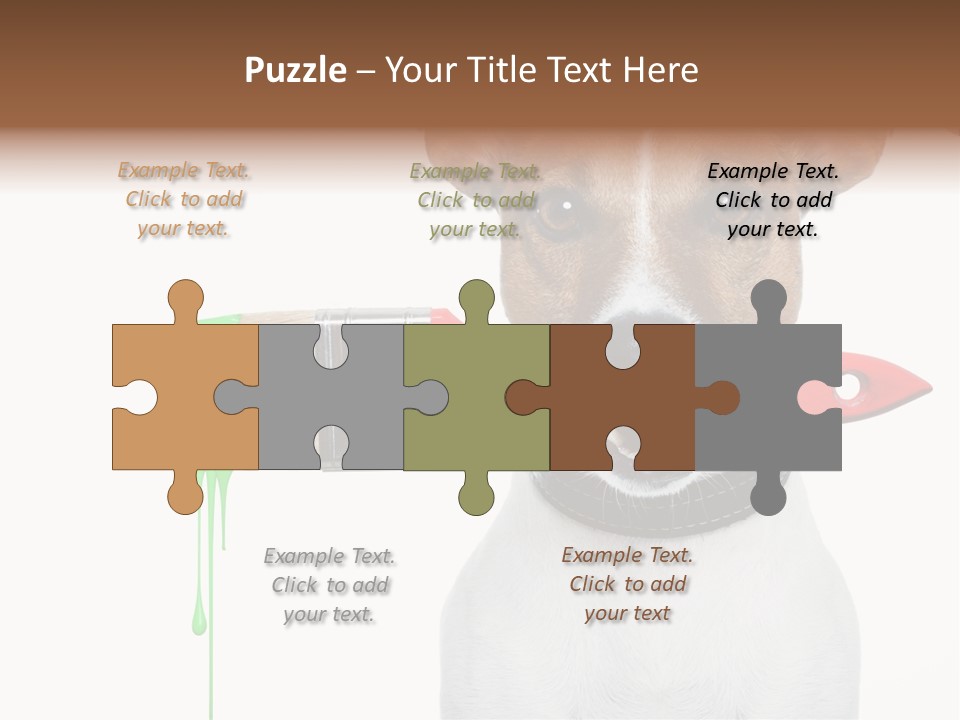 Builder Decoration Dog PowerPoint Template