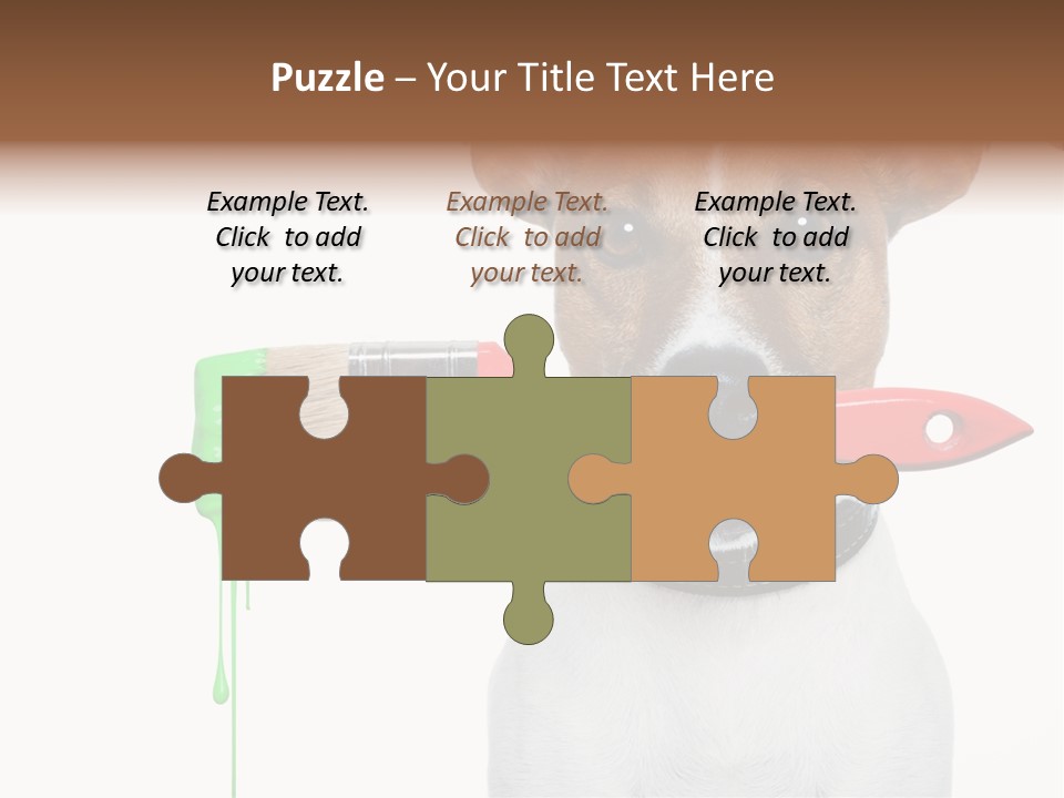 Builder Decoration Dog PowerPoint Template