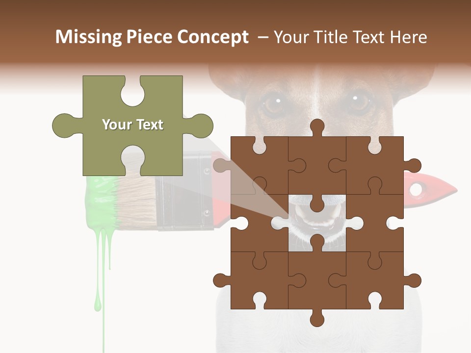 Builder Decoration Dog PowerPoint Template