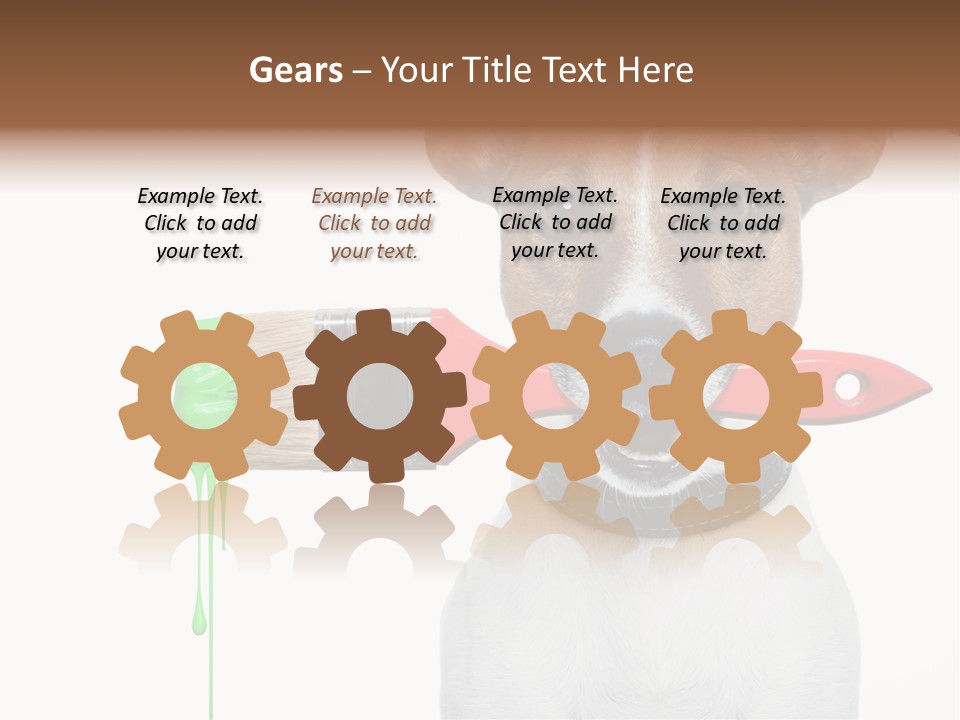 Builder Decoration Dog PowerPoint Template