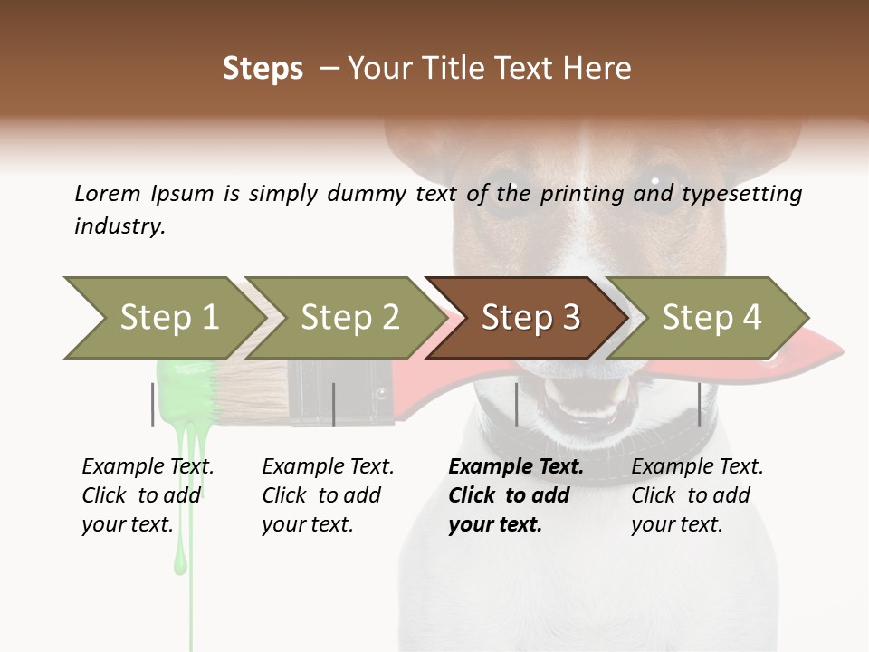 Builder Decoration Dog PowerPoint Template