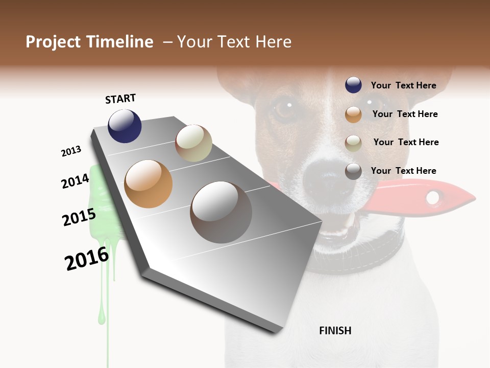 Builder Decoration Dog PowerPoint Template