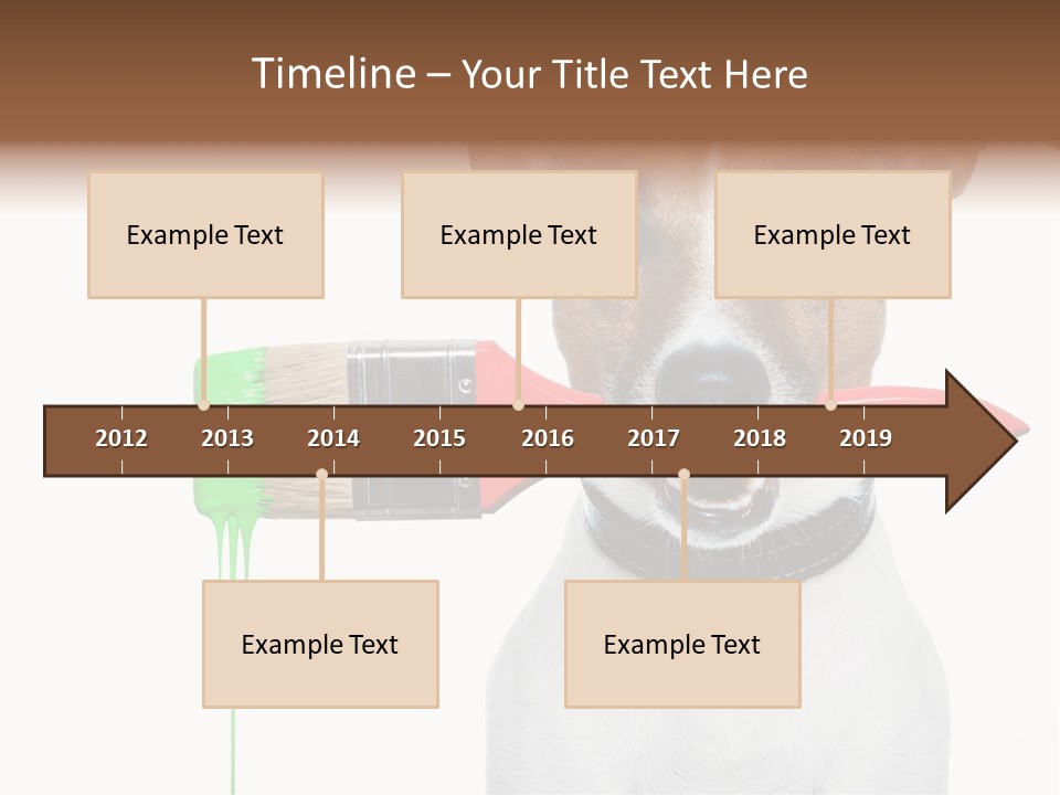 Builder Decoration Dog PowerPoint Template