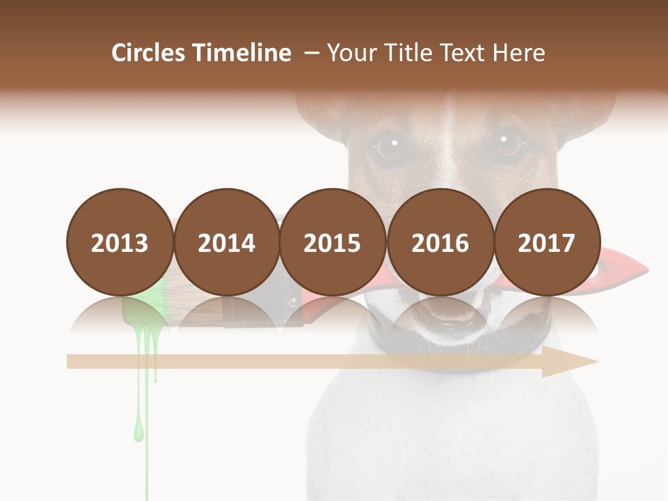 Builder Decoration Dog PowerPoint Template