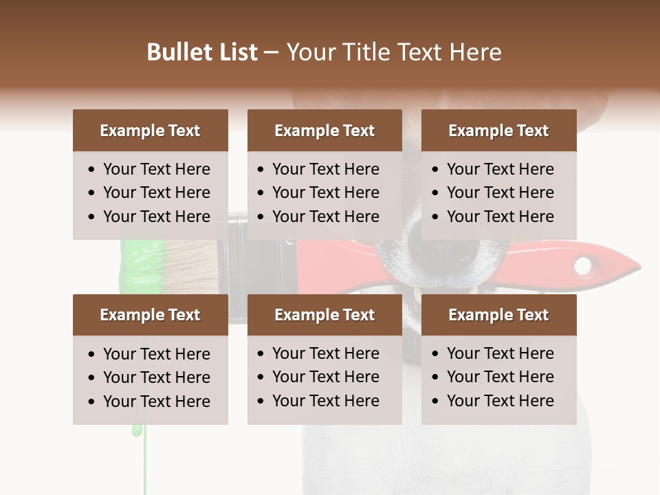 Builder Decoration Dog PowerPoint Template