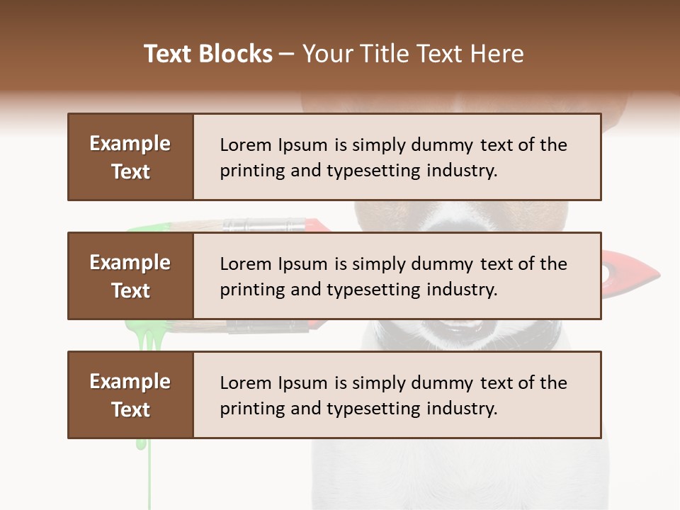 Builder Decoration Dog PowerPoint Template