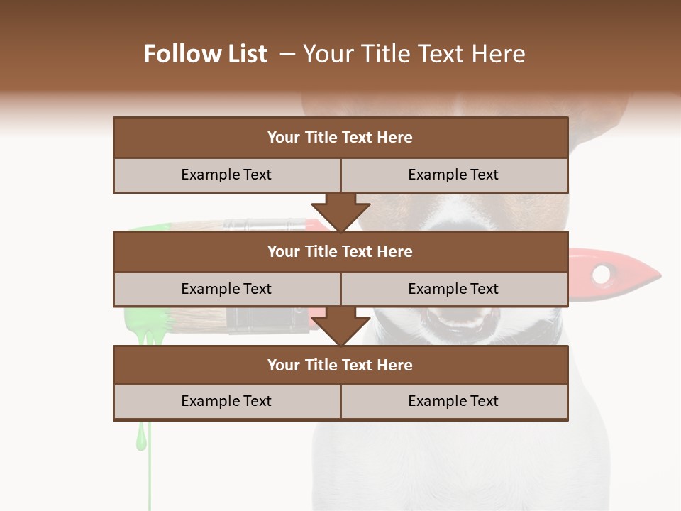 Builder Decoration Dog PowerPoint Template