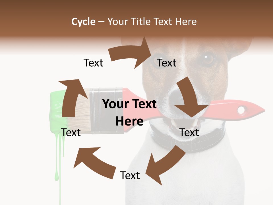 Builder Decoration Dog PowerPoint Template