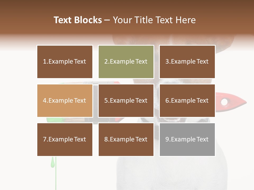 Builder Decoration Dog PowerPoint Template