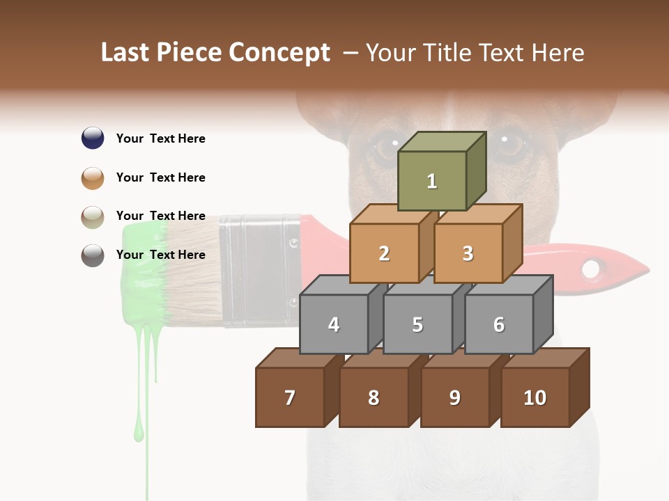 Builder Decoration Dog PowerPoint Template