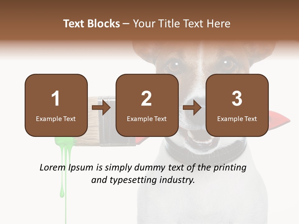 Builder Decoration Dog PowerPoint Template