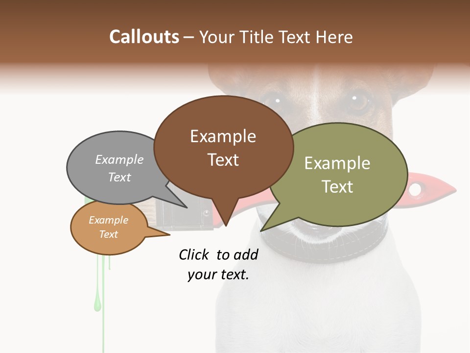 Builder Decoration Dog PowerPoint Template