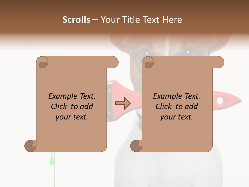 Builder Decoration Dog PowerPoint Template