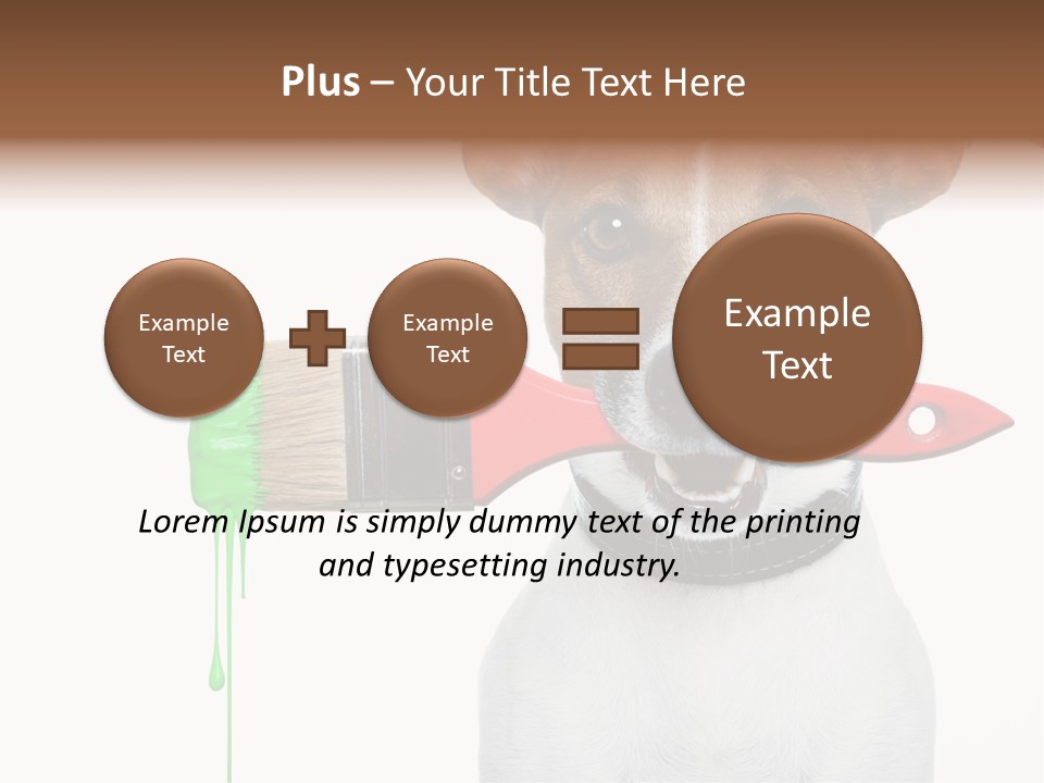 Builder Decoration Dog PowerPoint Template