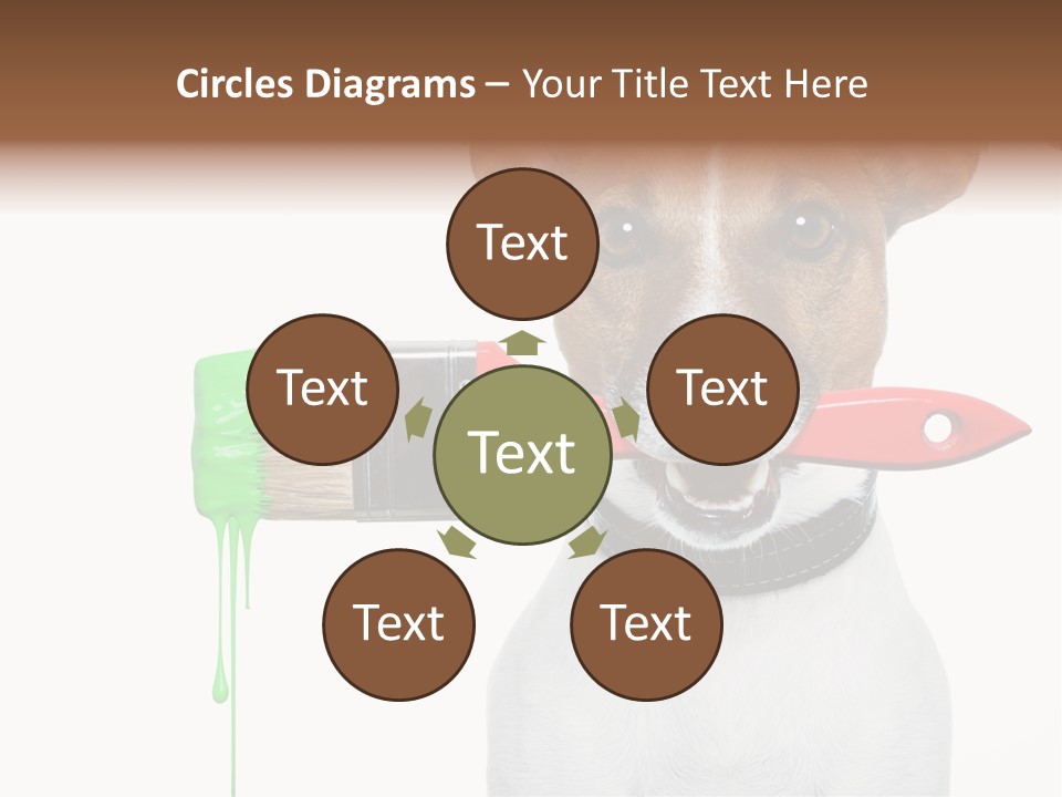 Builder Decoration Dog PowerPoint Template