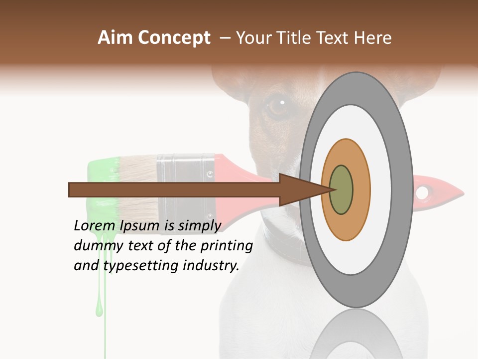 Builder Decoration Dog PowerPoint Template