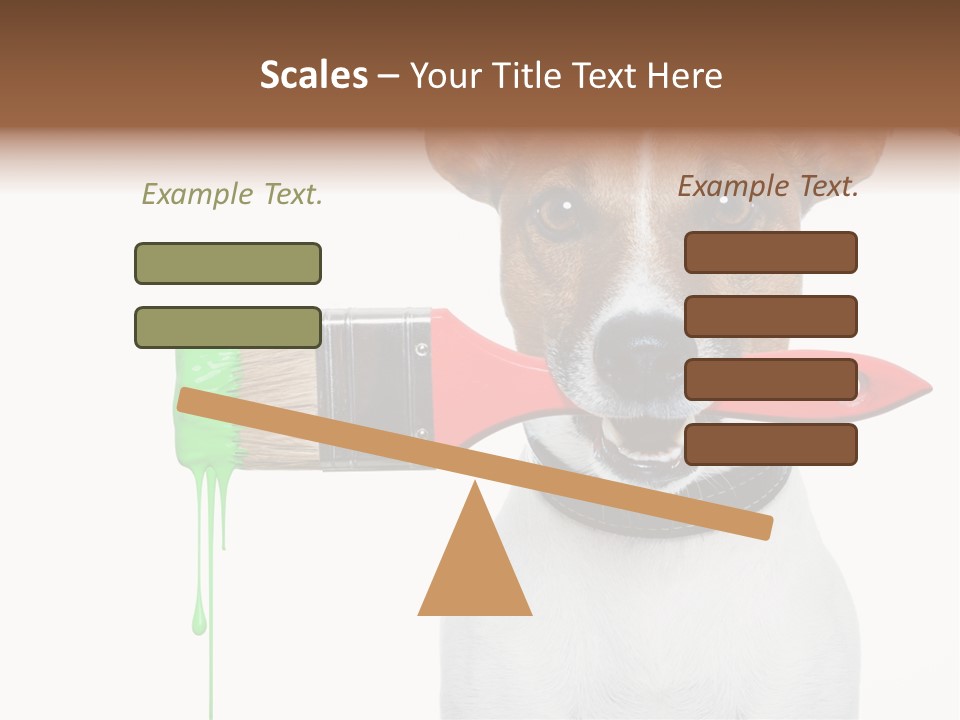 Builder Decoration Dog PowerPoint Template