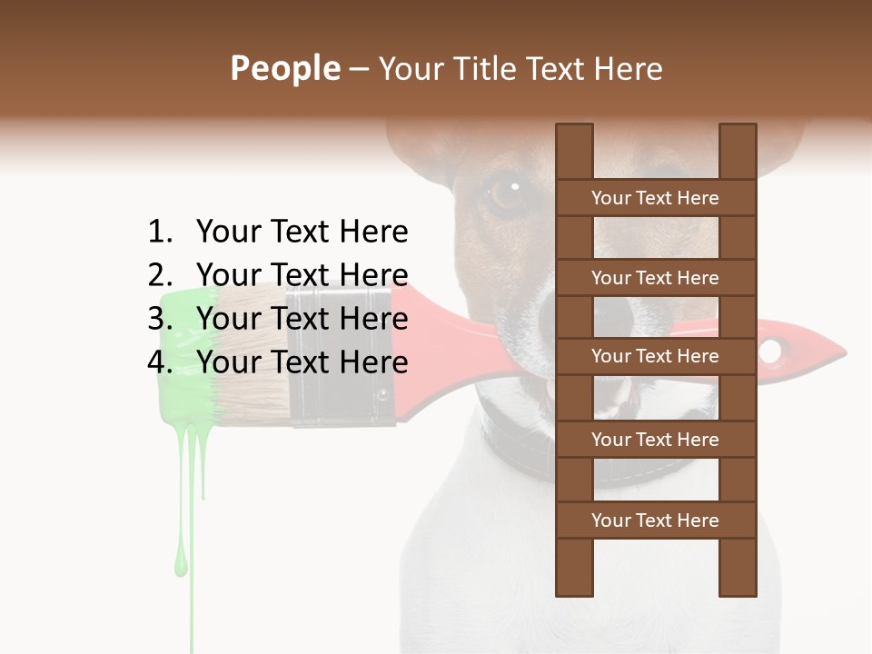 Builder Decoration Dog PowerPoint Template