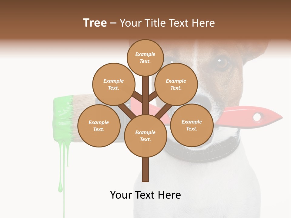 Builder Decoration Dog PowerPoint Template