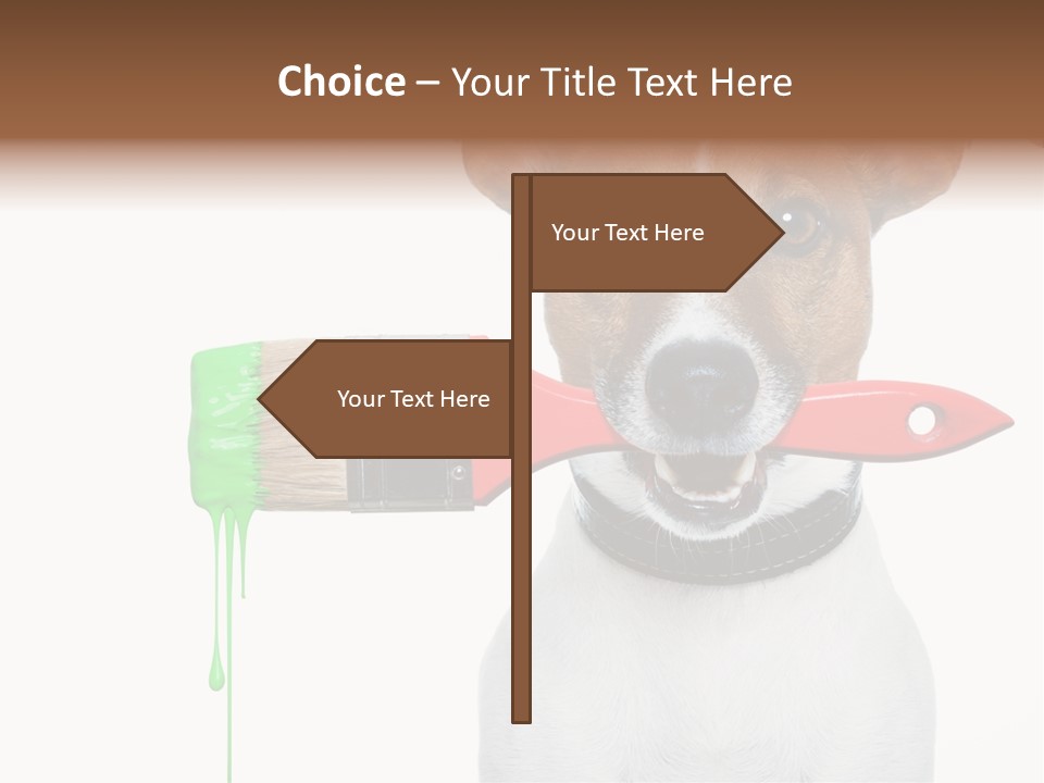 Builder Decoration Dog PowerPoint Template