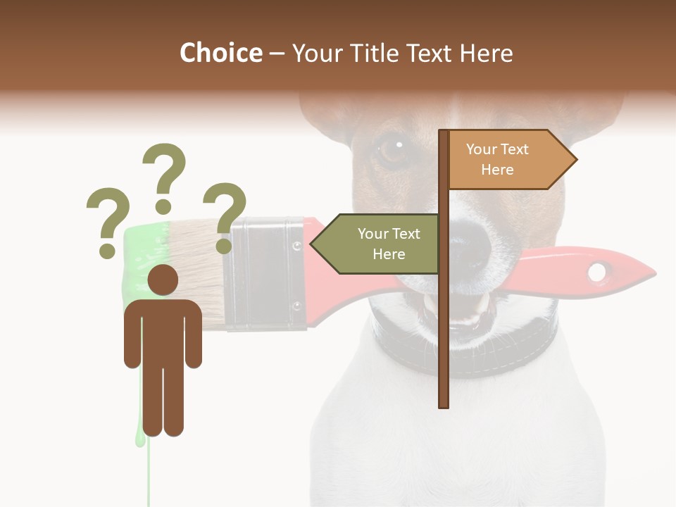 Builder Decoration Dog PowerPoint Template