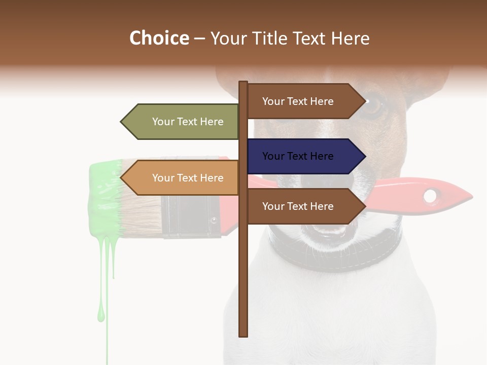 Builder Decoration Dog PowerPoint Template