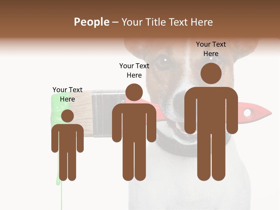 Builder Decoration Dog PowerPoint Template