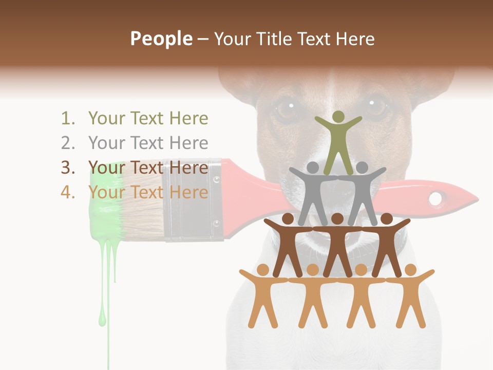 Builder Decoration Dog PowerPoint Template