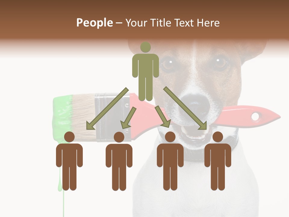 Builder Decoration Dog PowerPoint Template