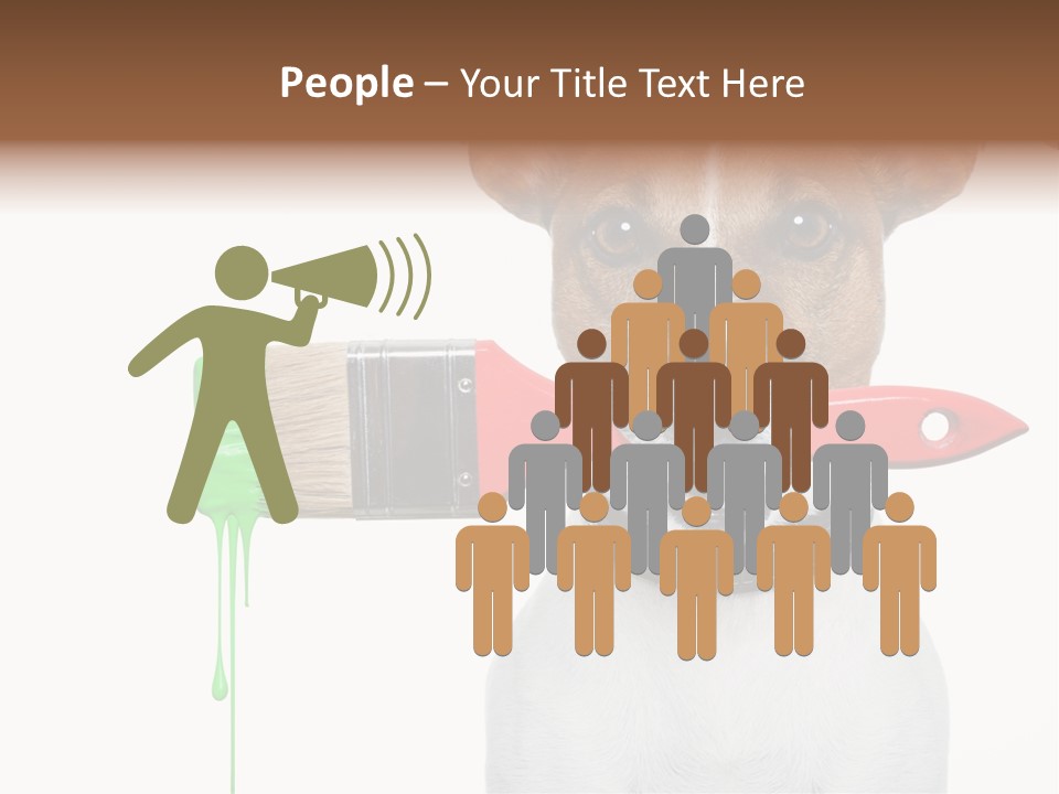 Builder Decoration Dog PowerPoint Template