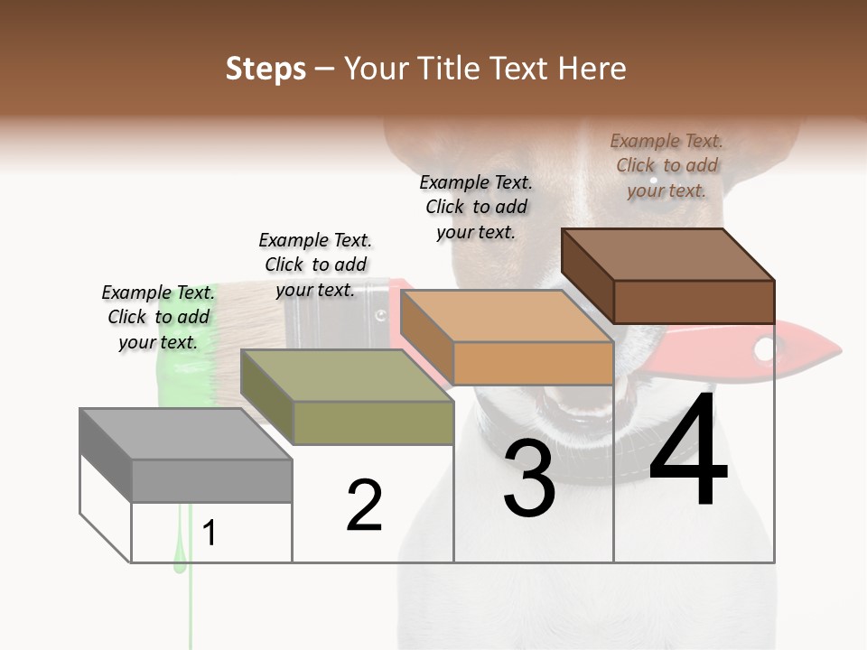 Builder Decoration Dog PowerPoint Template