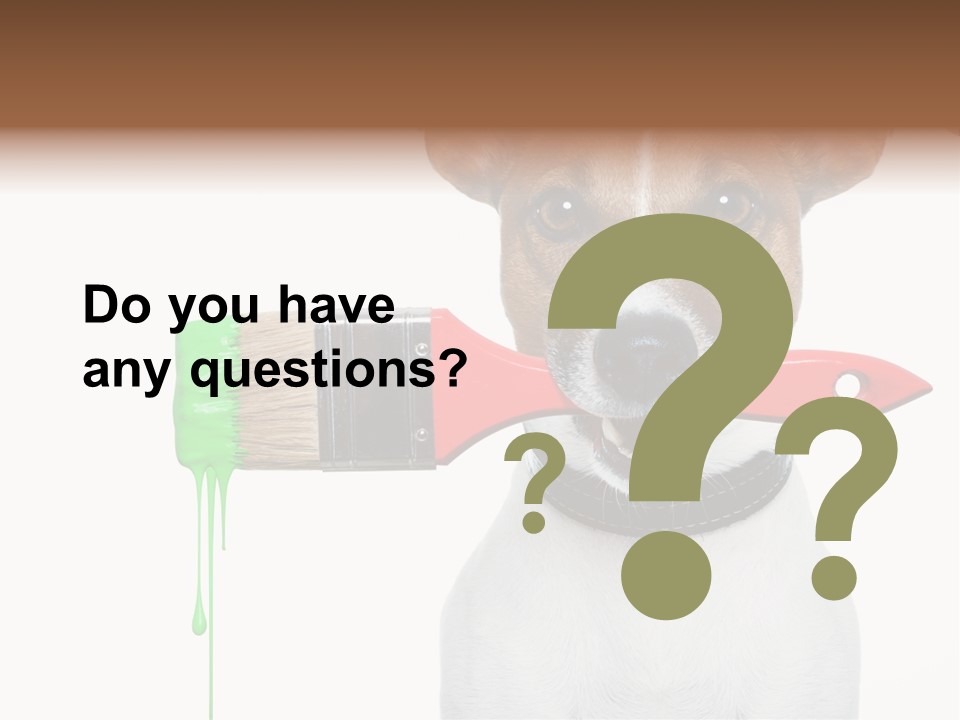 Builder Decoration Dog PowerPoint Template