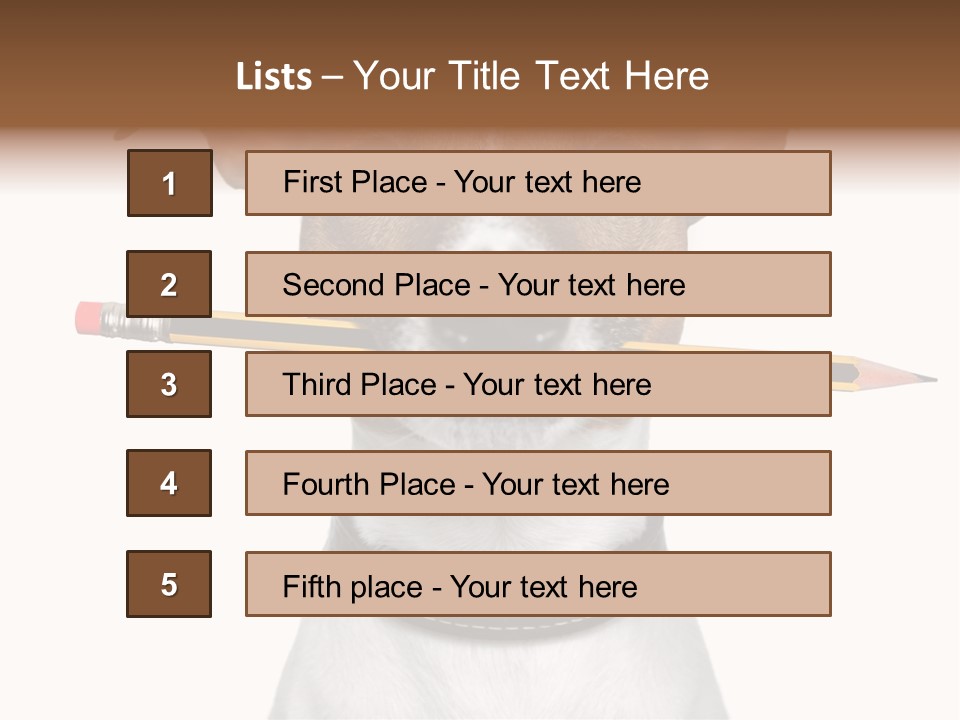 Chart Portrait Wood PowerPoint Template