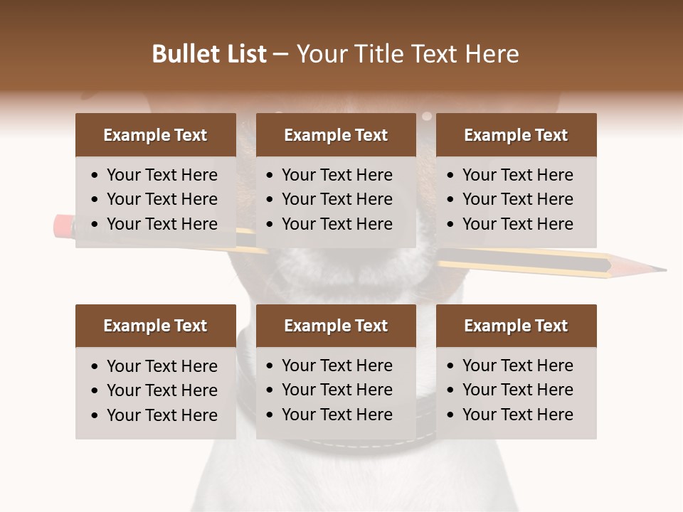 Chart Portrait Wood PowerPoint Template