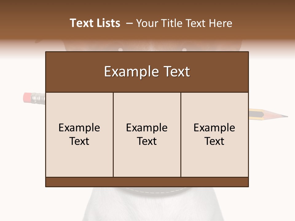 Chart Portrait Wood PowerPoint Template