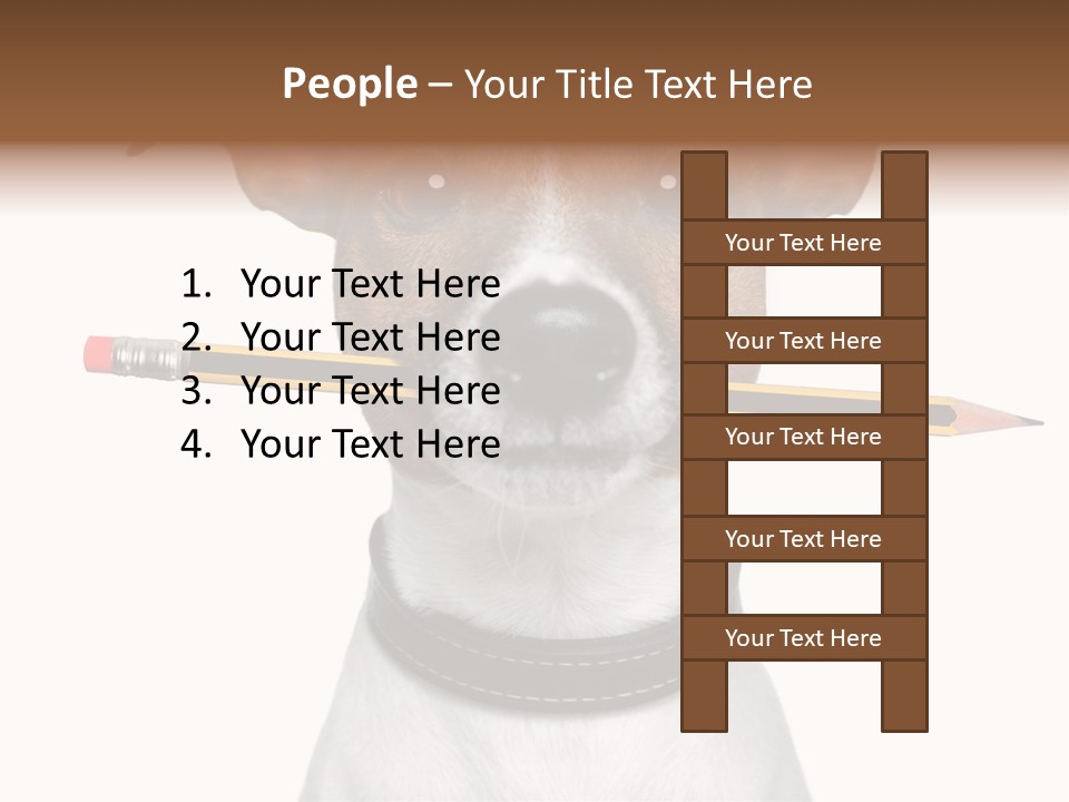 Chart Portrait Wood PowerPoint Template