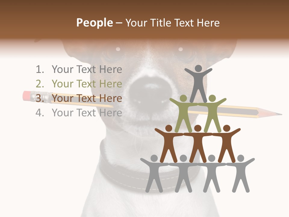 Chart Portrait Wood PowerPoint Template