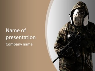 Warrior Handsome Guard PowerPoint Template