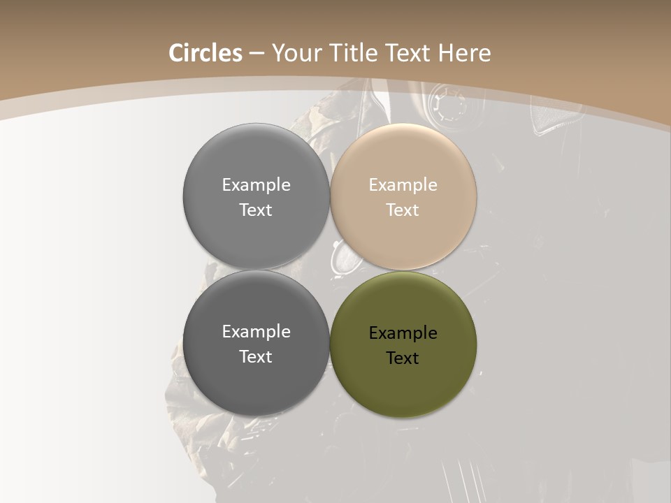 Warrior Handsome Guard PowerPoint Template